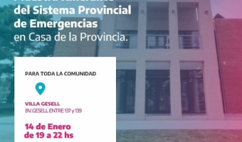 MUESTRA ITINERANTE DEL SISTEMA PROVINCIAL DE EMERGENCIAS EN CASA DE LA PROVINCIA